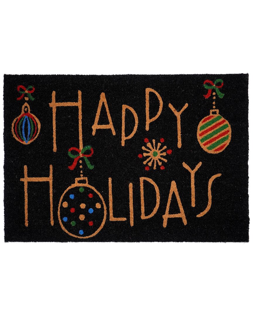 Calloway Mills Happy Holidays Outdoor Rectangular Doormat