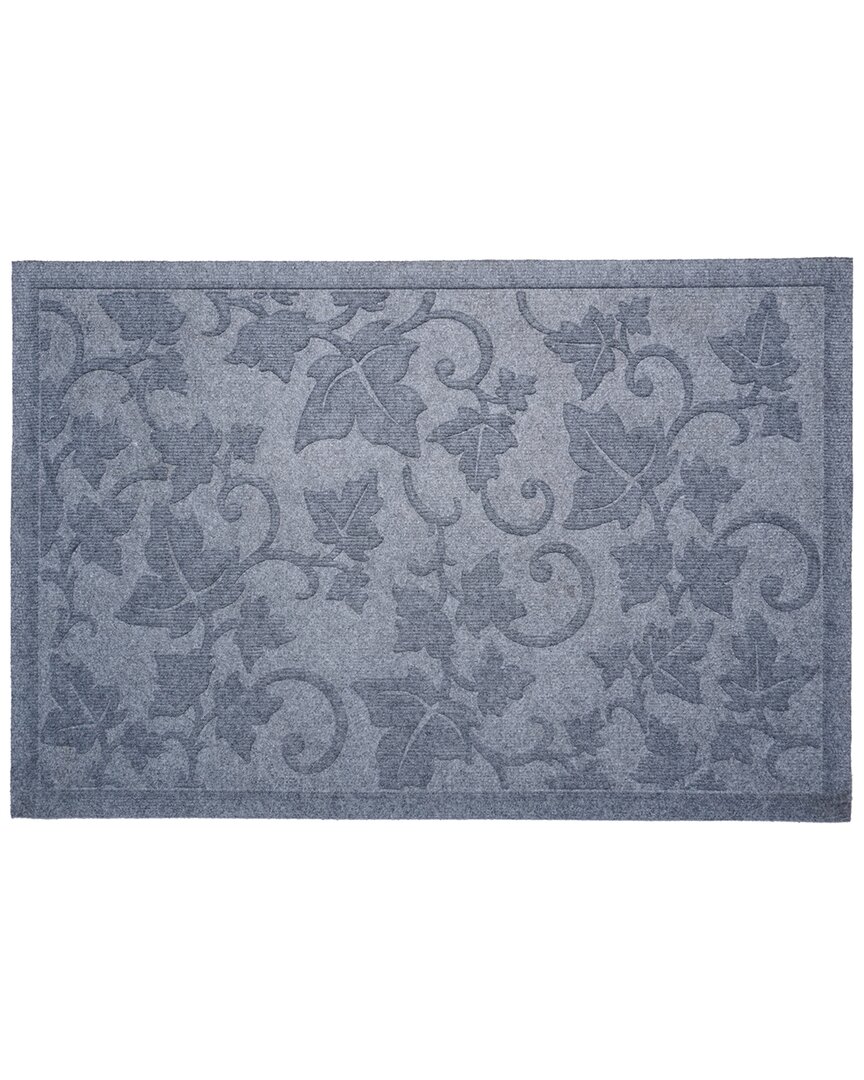 Calloway Mills Poly Vine Leaves Indoor/outdoor Mat Light Grey