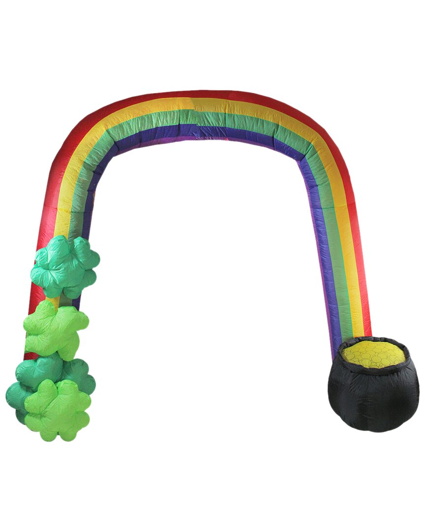 Northlight 13ft Inflatable Lighted St. Patrick's Day Rainbow Outdoor Decoration In Multicolor