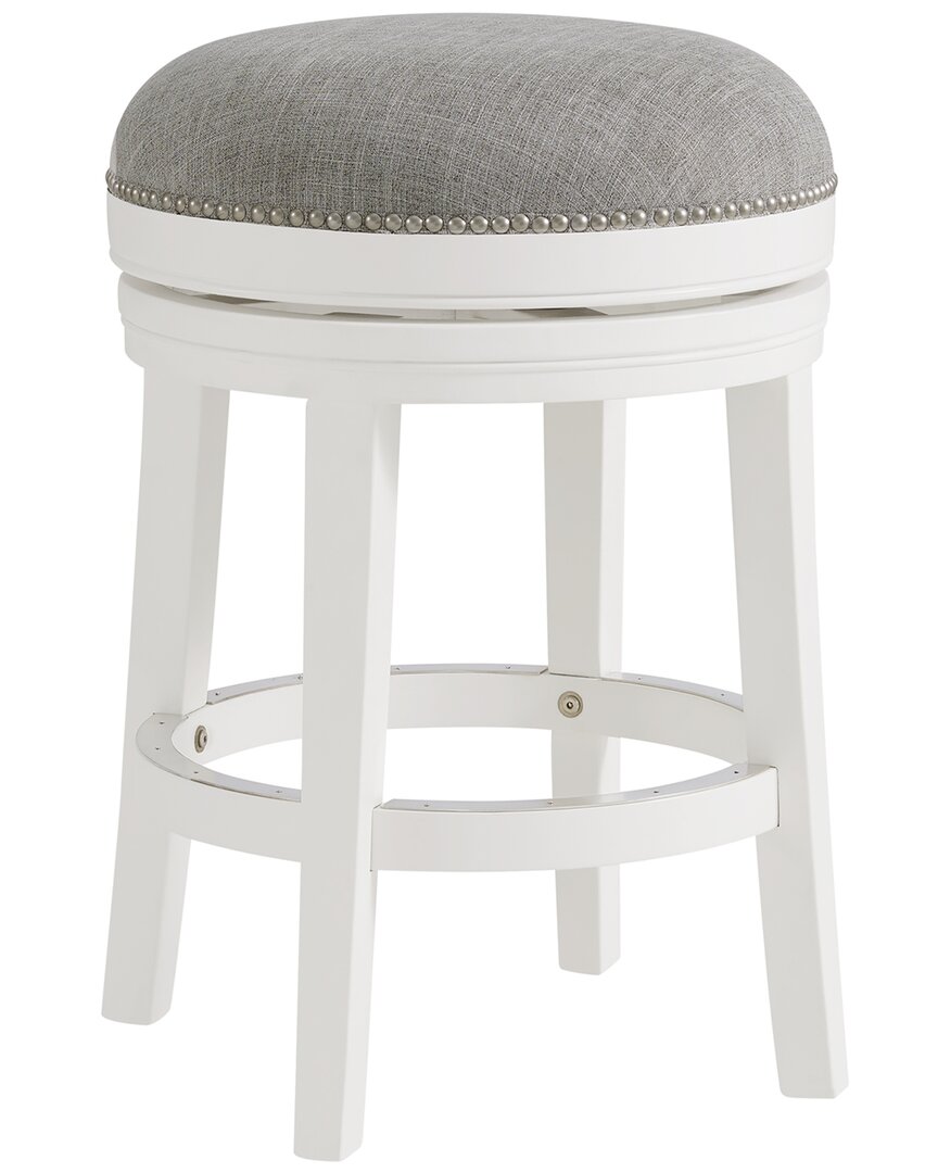 Shop Alaterre Clara Swivel Counter Height Stool In White