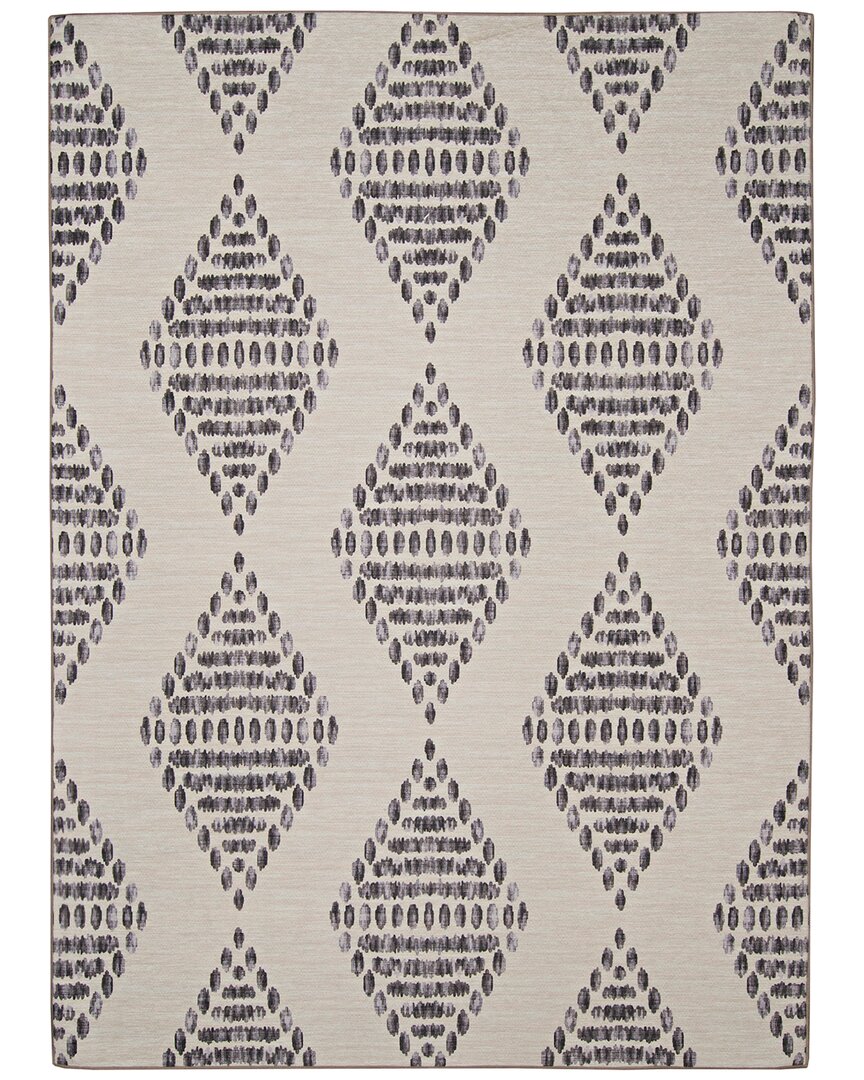 Shop Linon Outdoor Washable Navarre Rug In Ivory