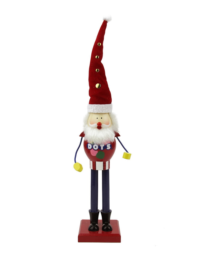 NORTHLIGHT NORTHLIGHT 16.75IN DECORATIVE RED & BLUE DOTS WOODEN CHRISTMAS NUTCRACKER FIGURE