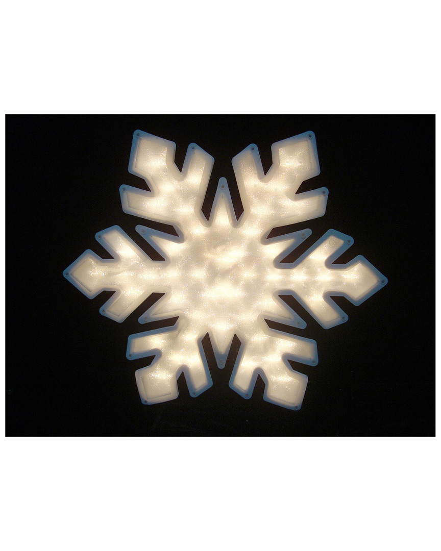 NORTHLIGHT NORTHLIGHT 20IN LIGHTED SNOWFLAKE DOUBLE SIDED CHRISTMAS WINDOW SILHOUETTE DECORATION