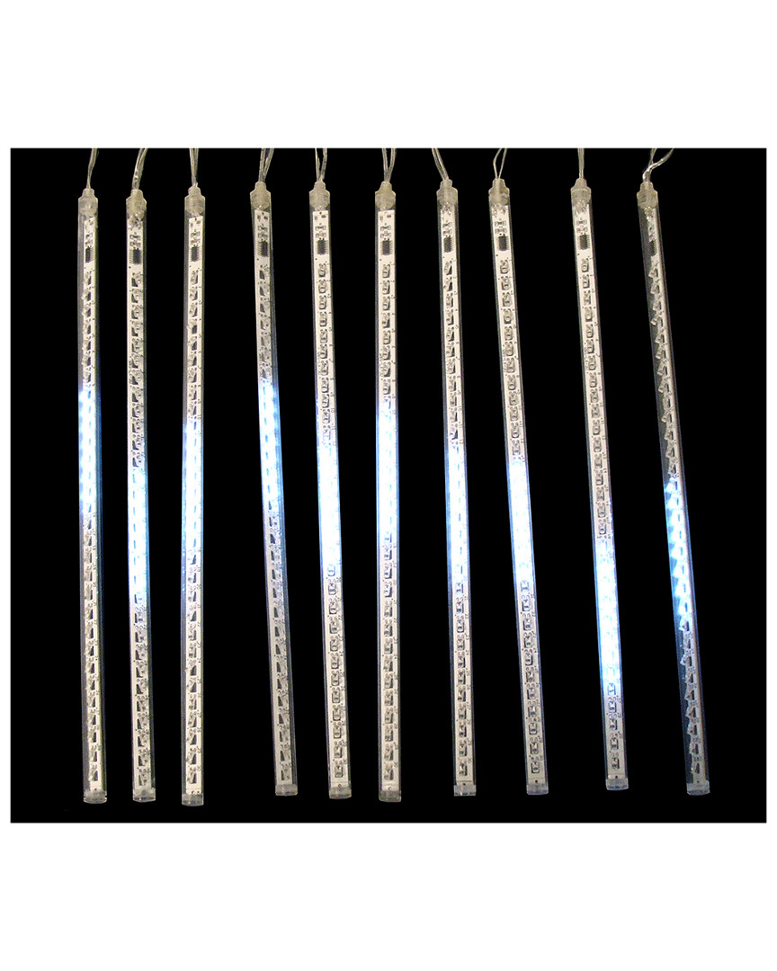 Northlight Set Of 10 Dripping Icicle Snowfall Christmas Light Tubes 20in