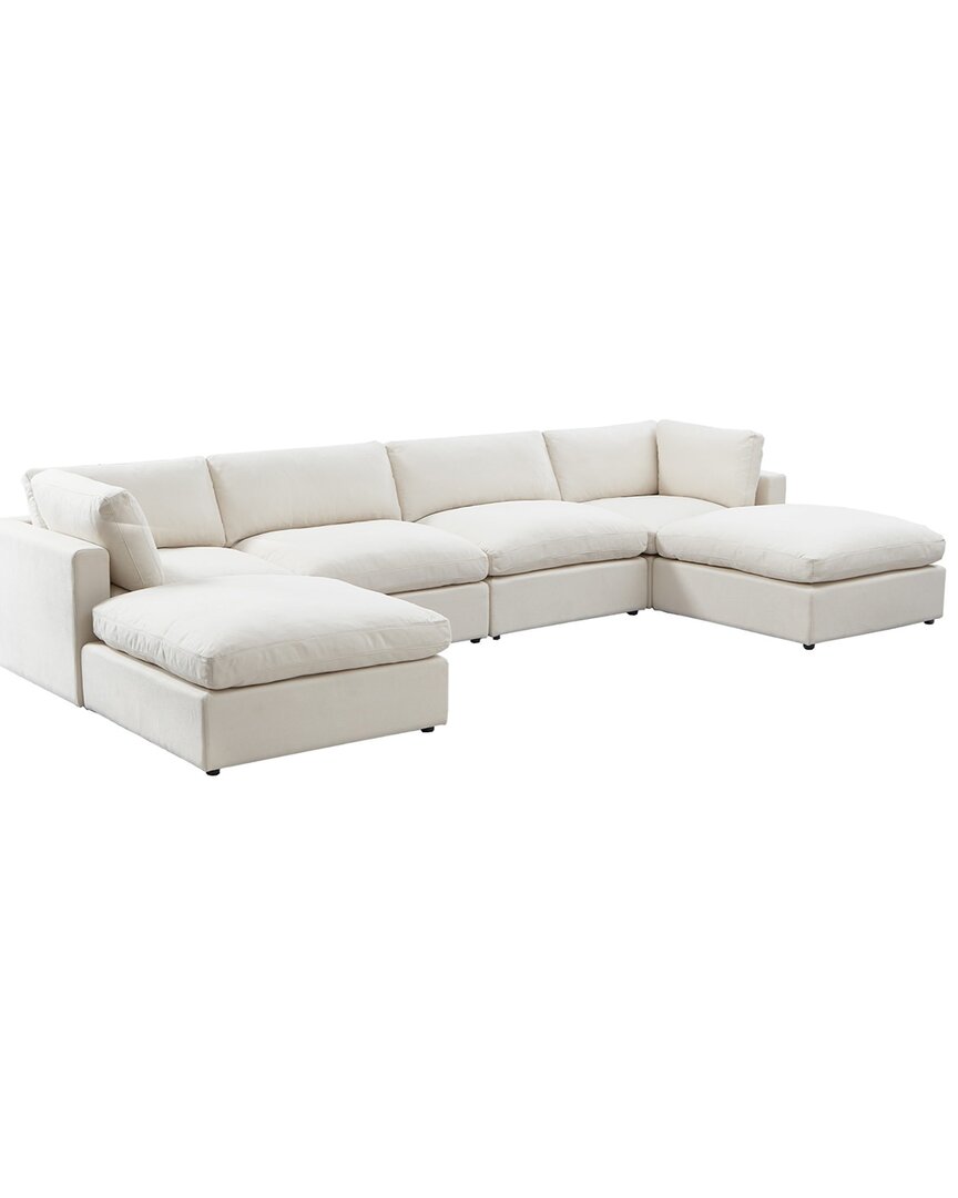 Shabby Chic Yasmin Sofa Uchaise Sectional In Cream ModeSens