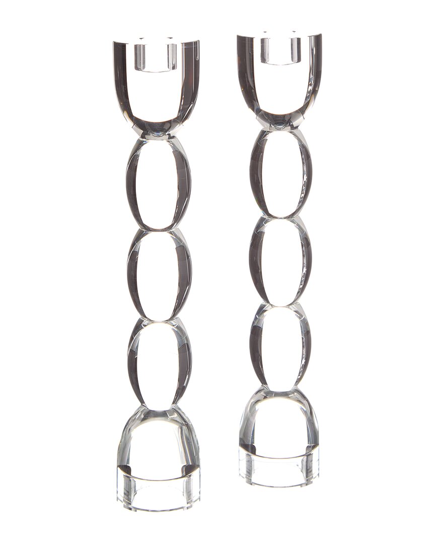 Lainy Home Tall Crystal Oval Candle