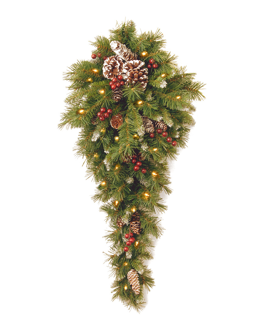 NATIONAL TREE COMPANY NATIONAL TREE COMPANY FROSTED 3FT BERRY TEARDROP