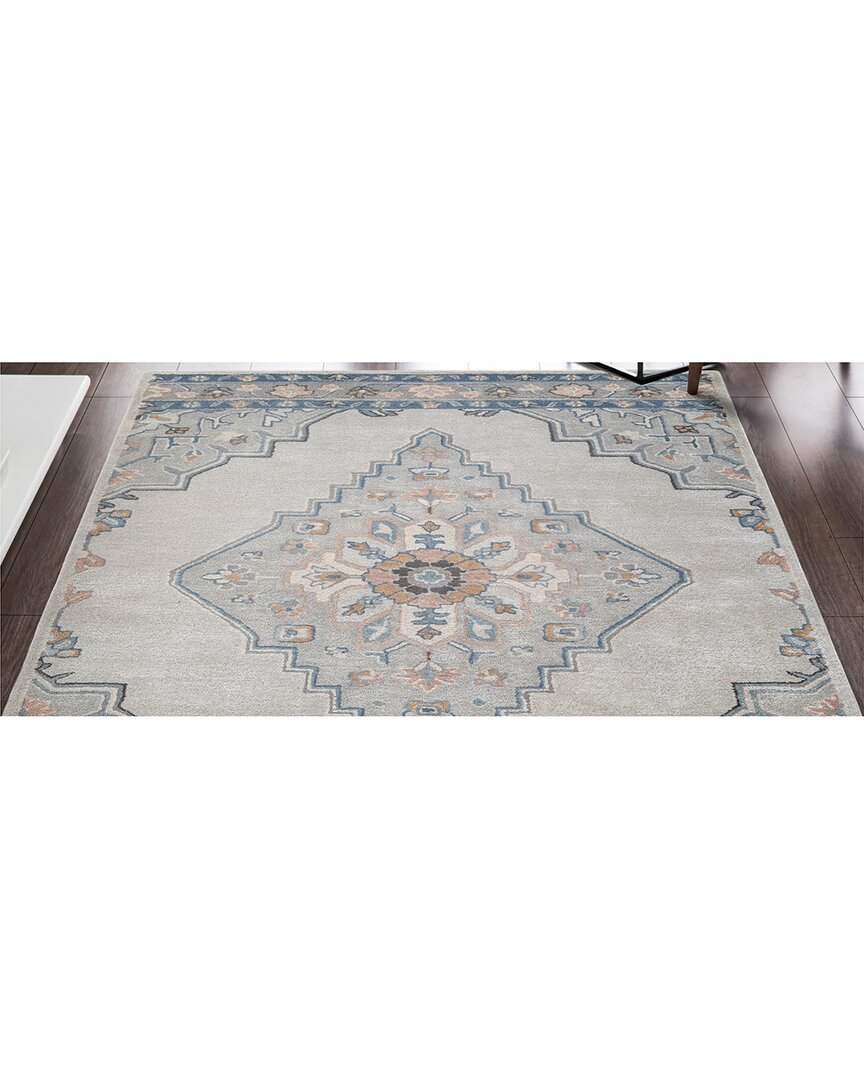 Obeetee Timeless Wool Rug In Blue