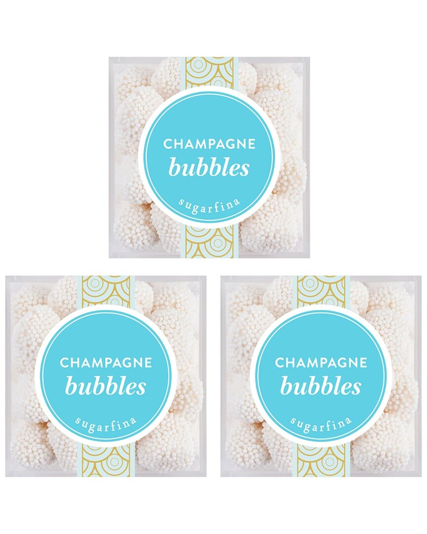 Sugarfina Champagne Bubbles 3pc Cube Kit In White