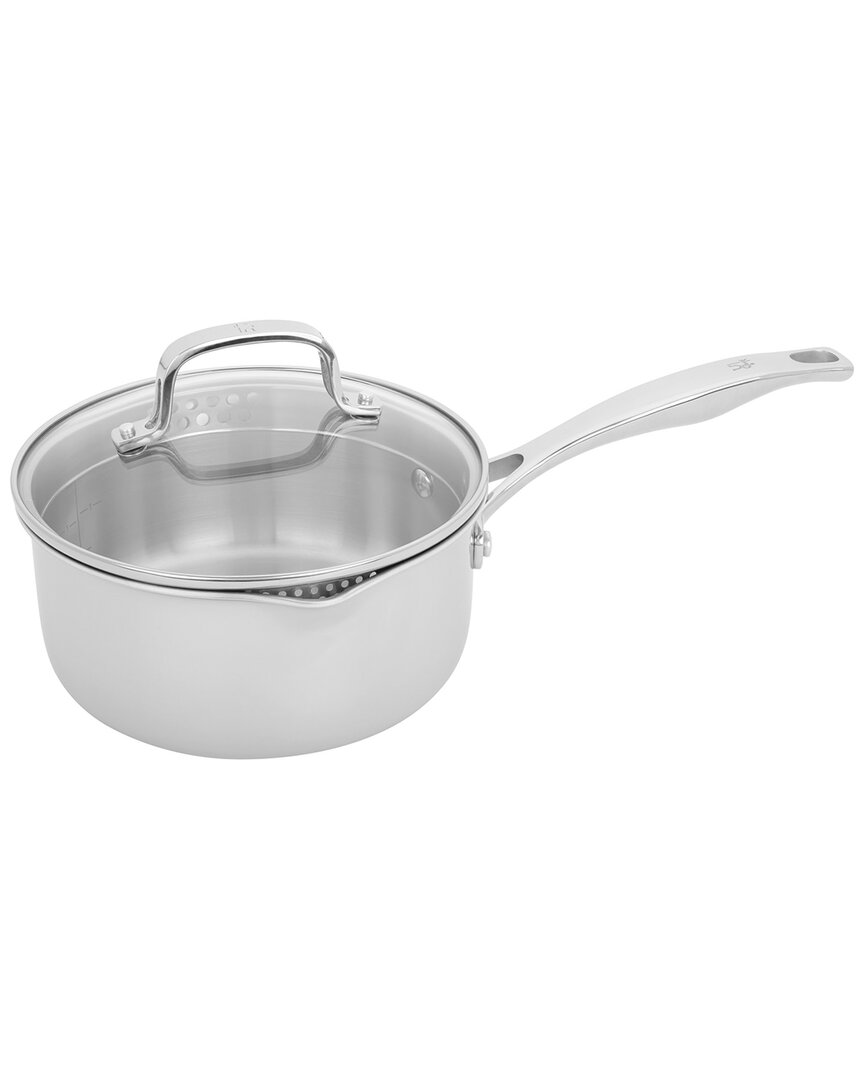 Shop Henckels Clad H3 2qt Stainless Steel Saucepan With Lid