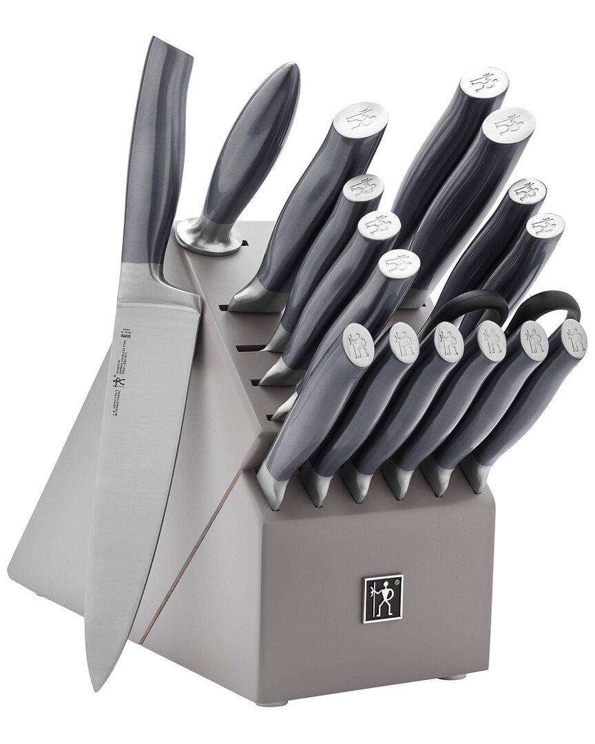 Henckels Graphite 18pc Knife Block Set In Gray
