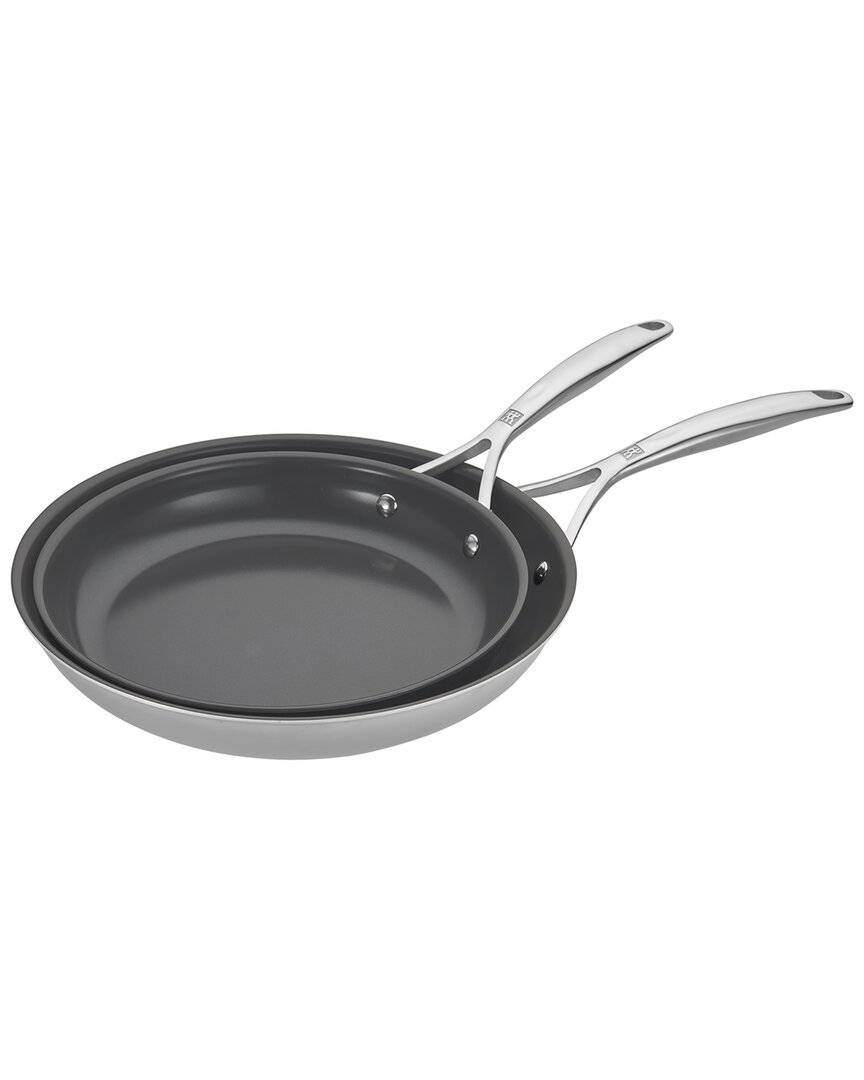 Zwilling J.a. Henckels Zwilling Energy Plus 2pc Stainless Steel Ceramic Nonstick 10in & 12in Fry Pan Set