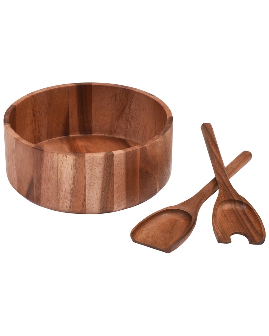 Kalmar Home Large Salad Bowl With Servers