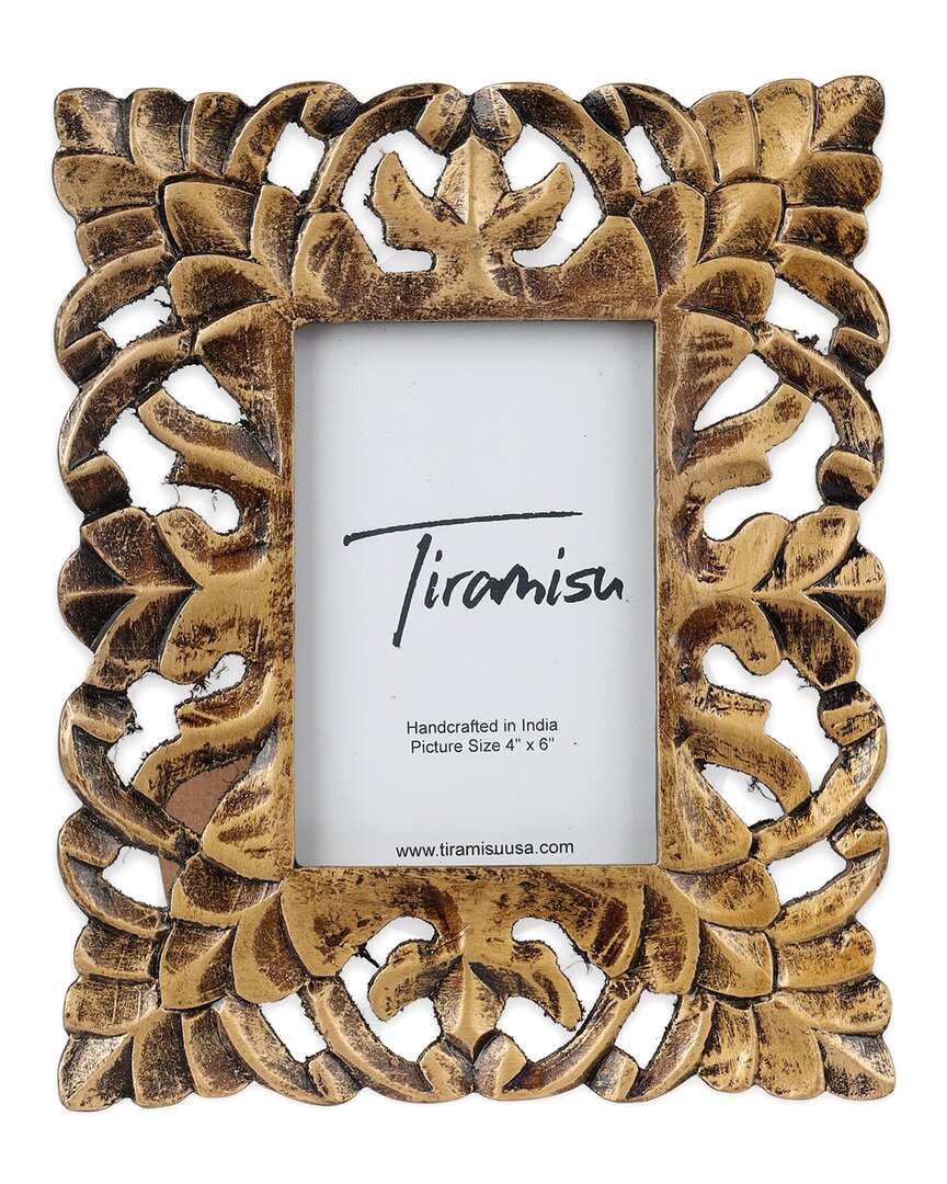 Shop Tiramisu Heritage Artistry Antique Wood Photo Frame In Gold