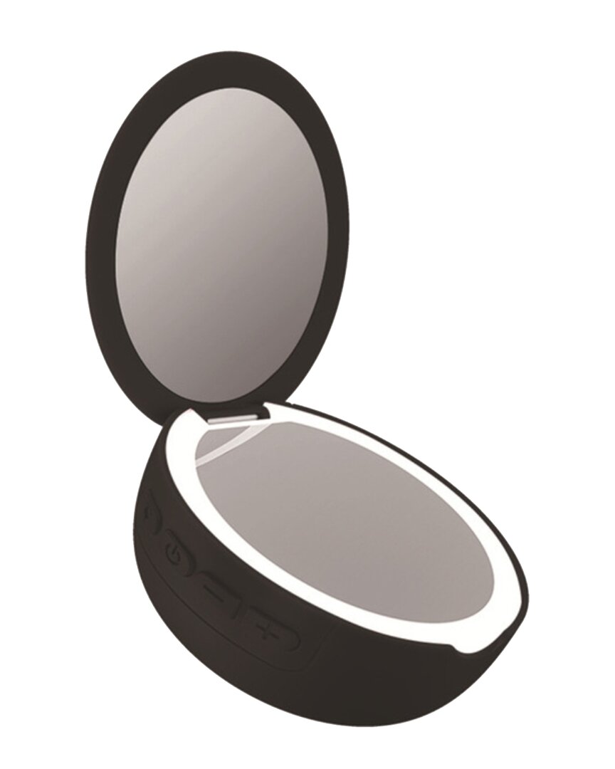 3p Experts Pocket Led Mirror With Speaker In Black