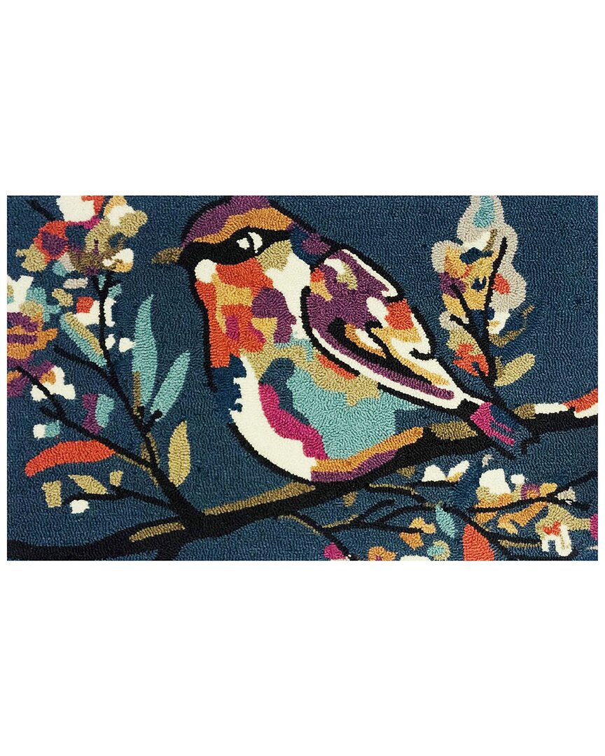 The Rug Market Autumn Watercolor Bird Indoor/outdoor Doormat