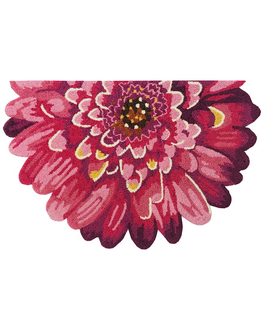 The Rug Market Dahlia Slice Indoor/outdoor Doormat In Purple