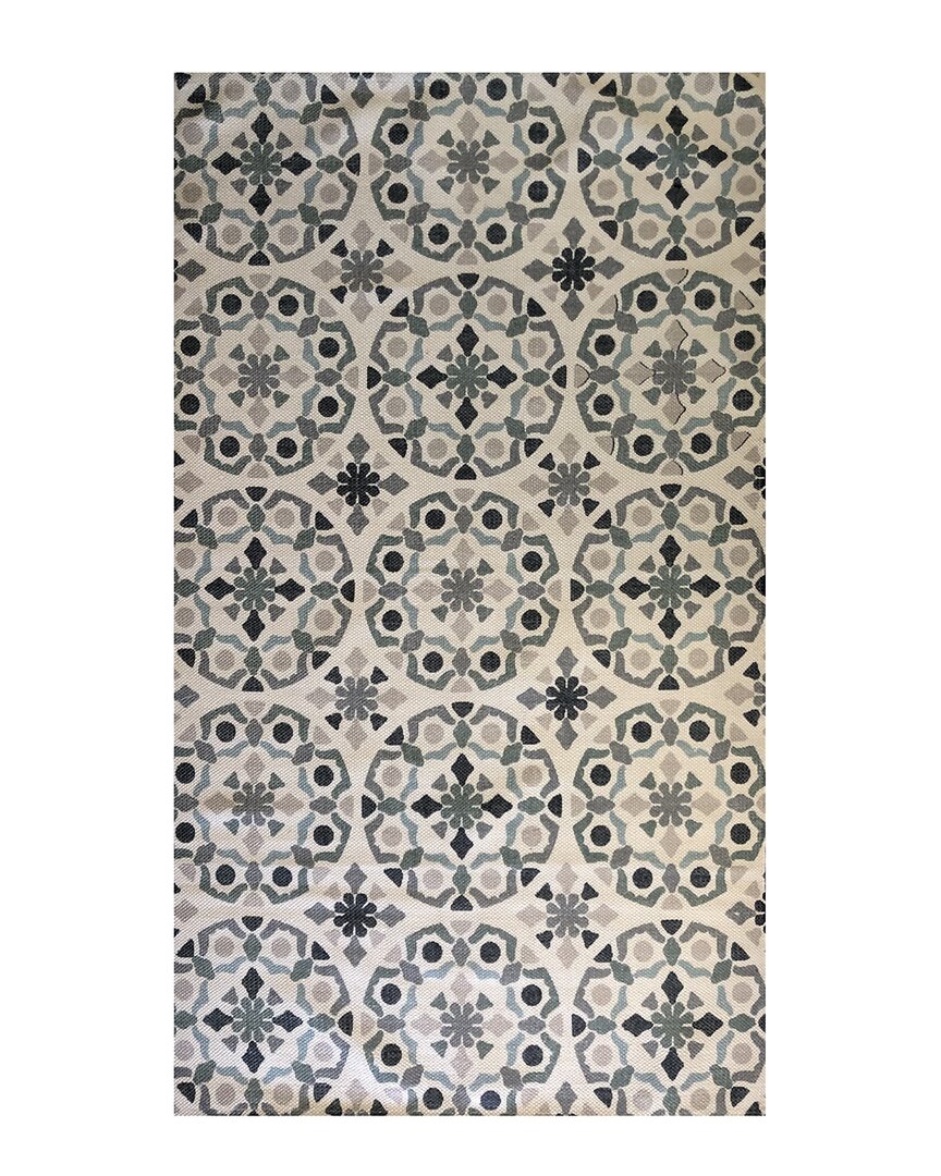 The Rug Market Choinoise Medallion Indoor/outdoor Doormat In Brown