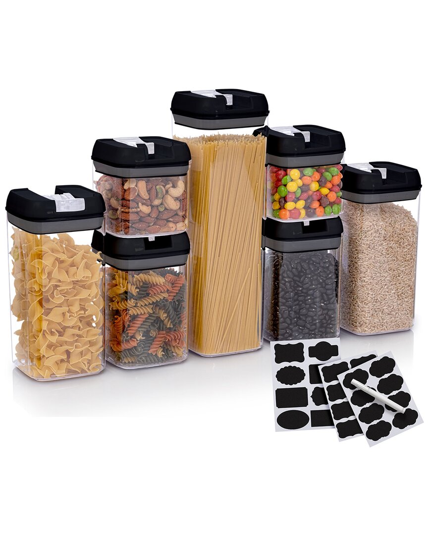 Cheer Collection 7pc Air-tight Food Storage Container Set In Transparent