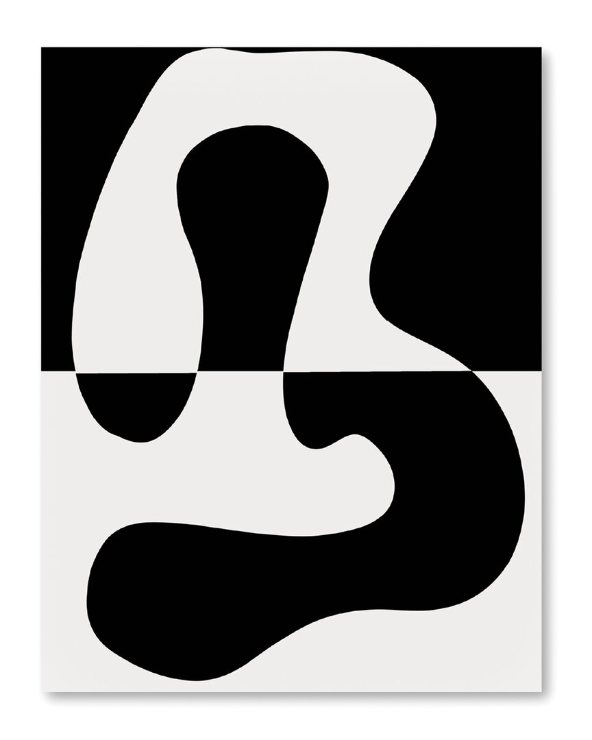 Shop Courtside Market Black & White Contemporary Canvas Wall Art