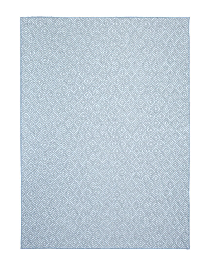 Ecarpet Veranda Diamond Indoor/outdoor Rug In Light Blue