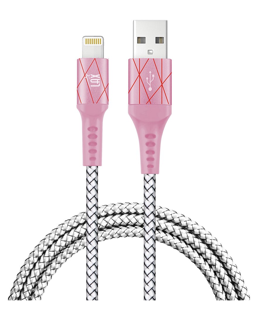 Lax Gadgets Apple Mfi 6ft Certified Pink Lightning To Usb Cable