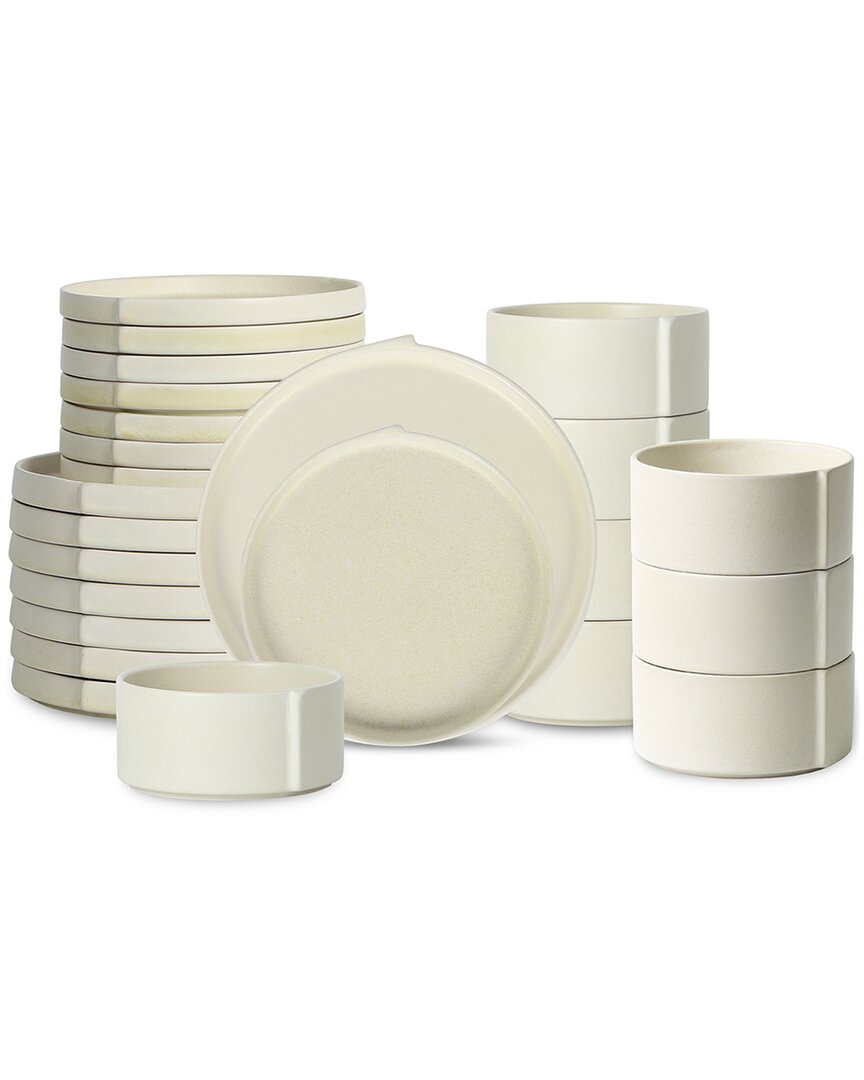 Stone Lain Bao 24pc Dinnerware Set In Beige