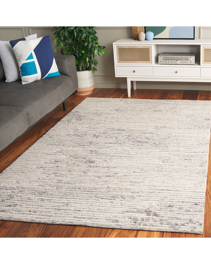 Safavieh Abstract Mistwave Hand-tufted Wool-blend Rug In Neutral