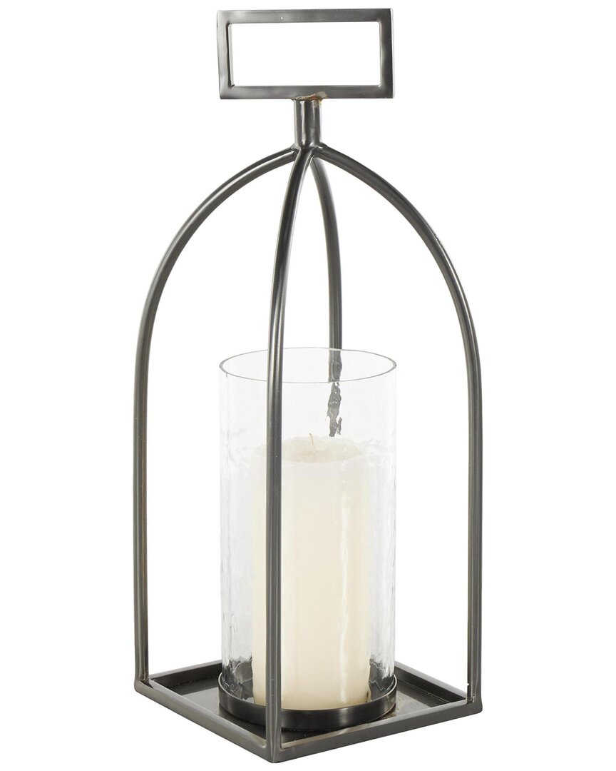 Peyton Lane Glam Metal Candle Lantern In Metallic
