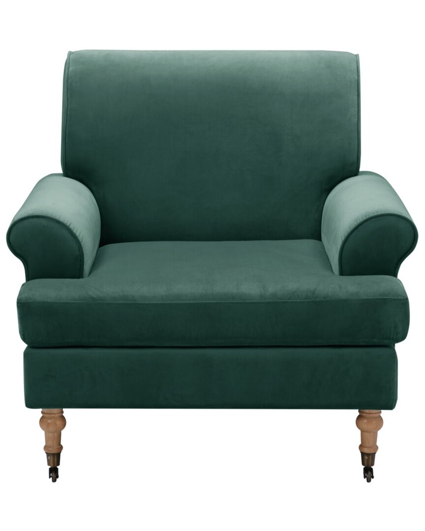 Shabby Chic Jaclyn Accent Chair In Green
