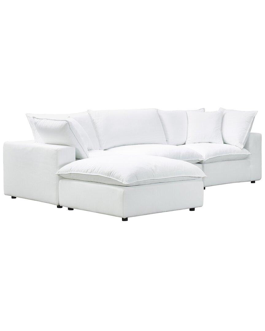 Tov Furniture Cali Modular 4pc Sectional In White