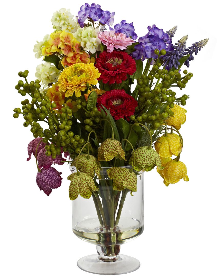 Nearly Natural Spring Floral Arrangement