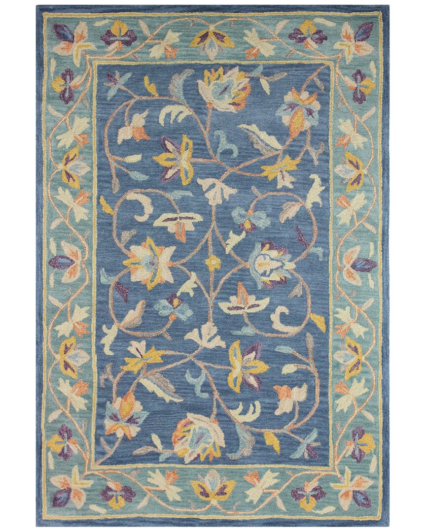 Bashian Rugs Bashian Venezia Transitional Wool Rug In Azure