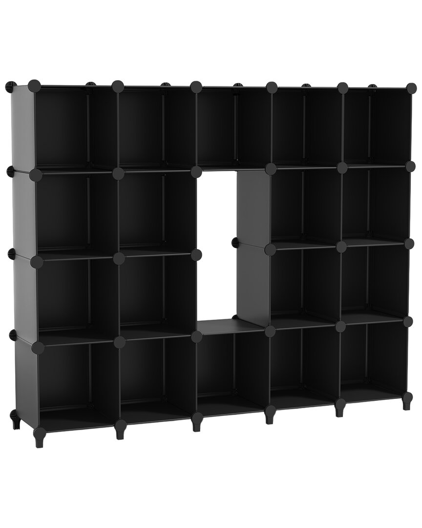 Sorbus Set Of 18 Cube Storage Organizers In Black