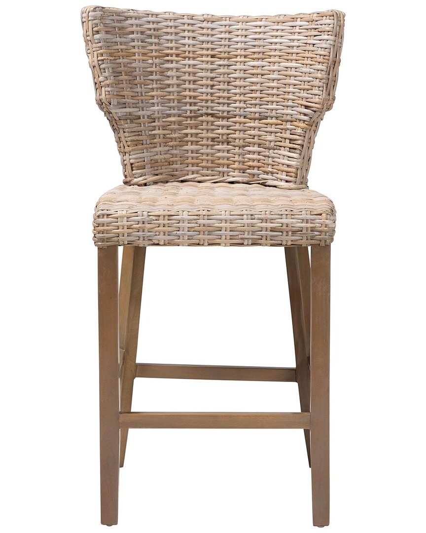 Baxton Studio Enver Modern Wood Counter Stool