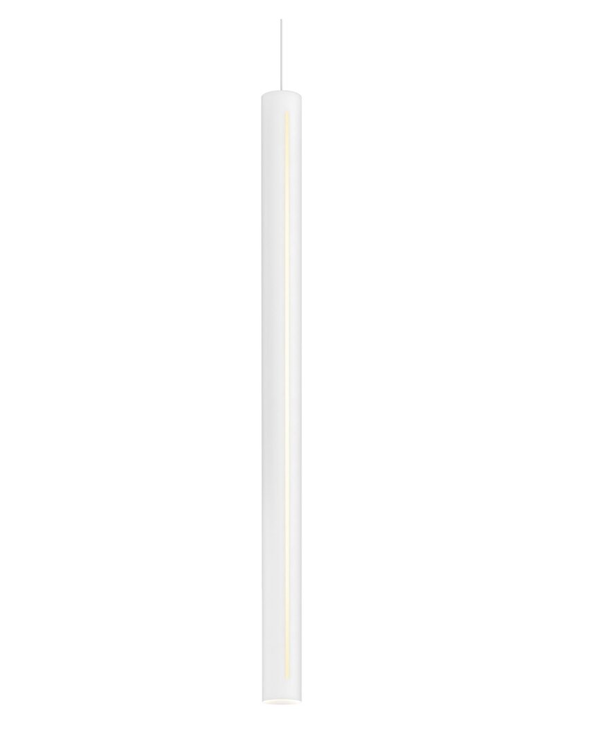 Villa 408 Cylindrical Led 2 Light Pendant In White