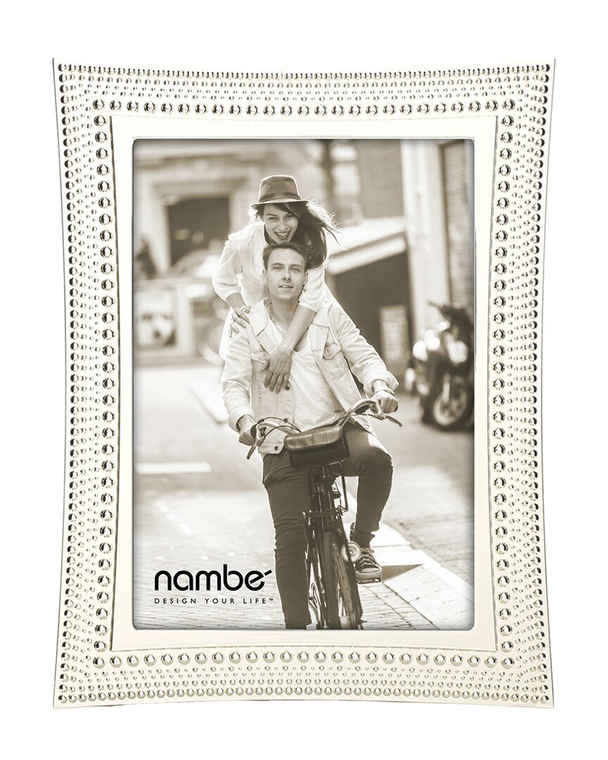 Nambe Nambé Beaded 5x7 Frame In Metallic