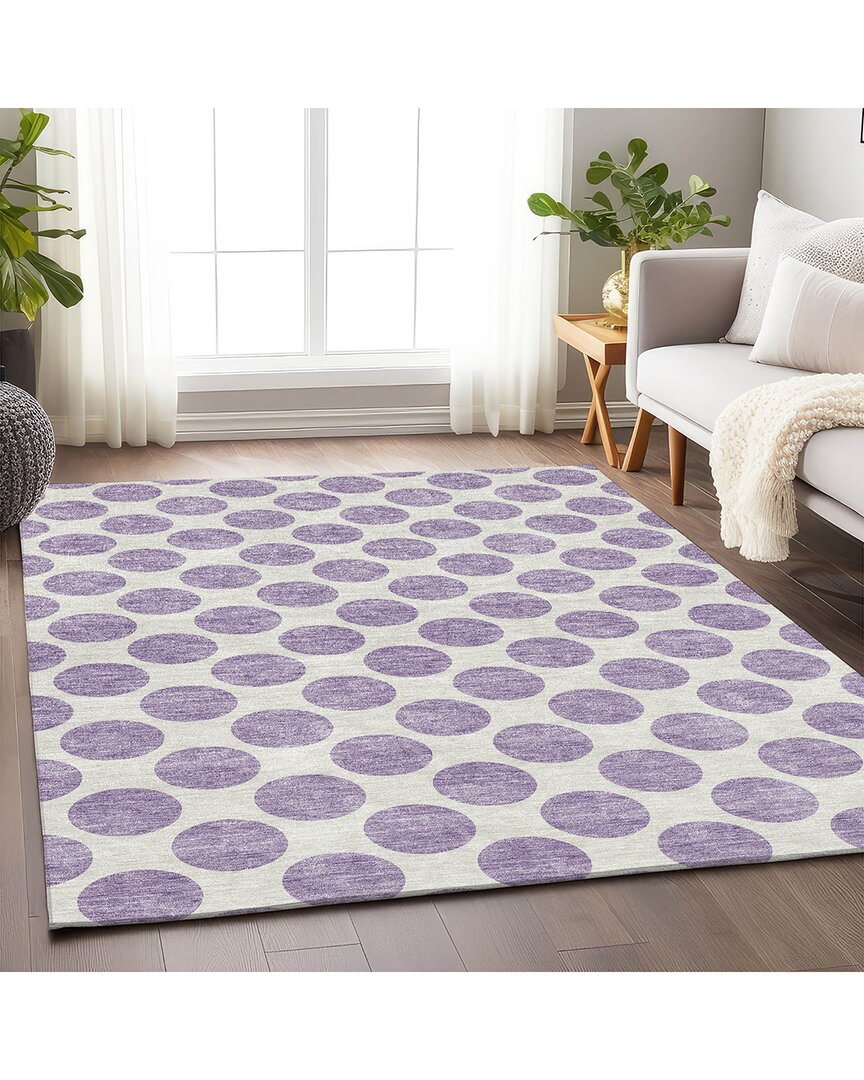 Addison Rugs Premium Washable Area Rug In Purple