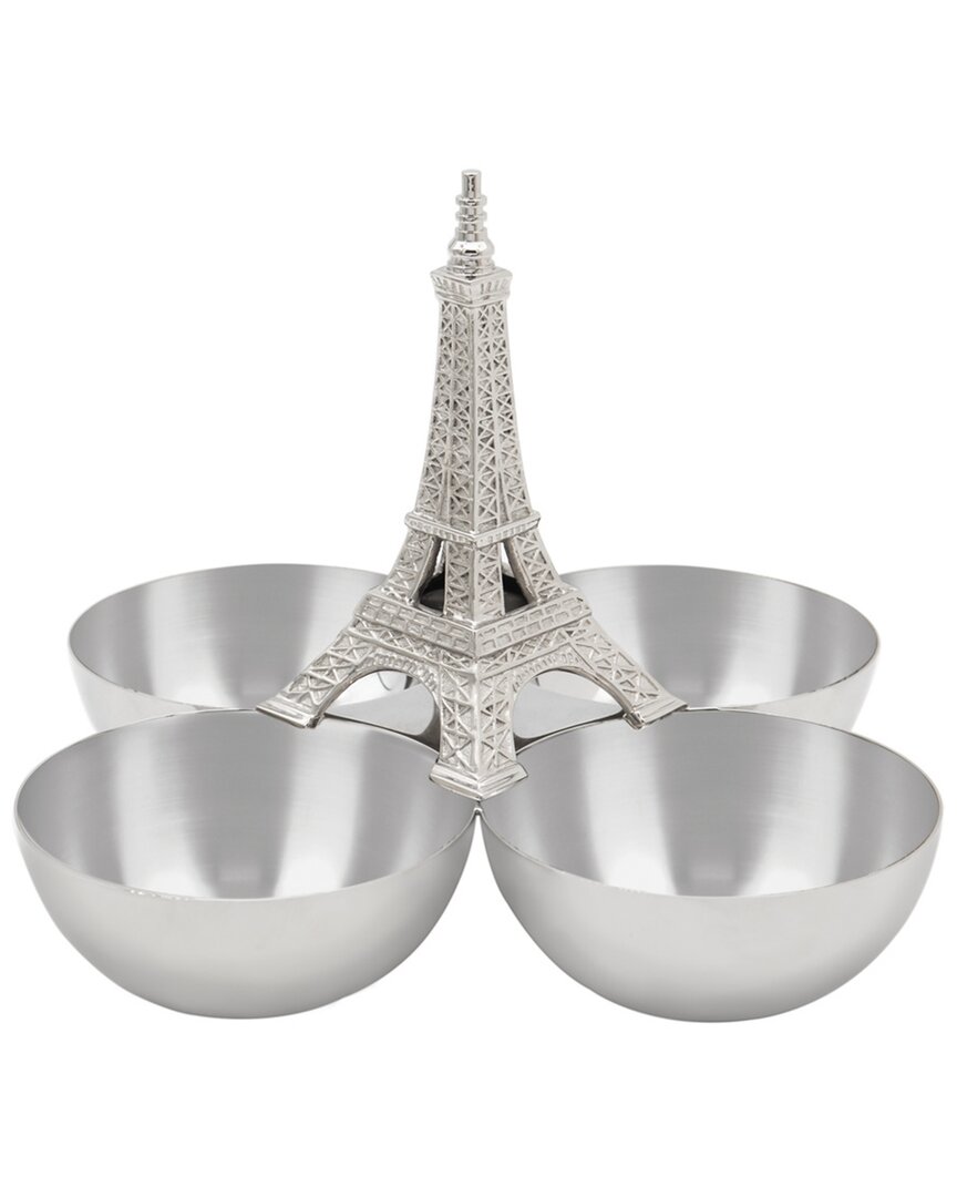 Godinger Eiffel Tower 4 Nut Dish In Silver