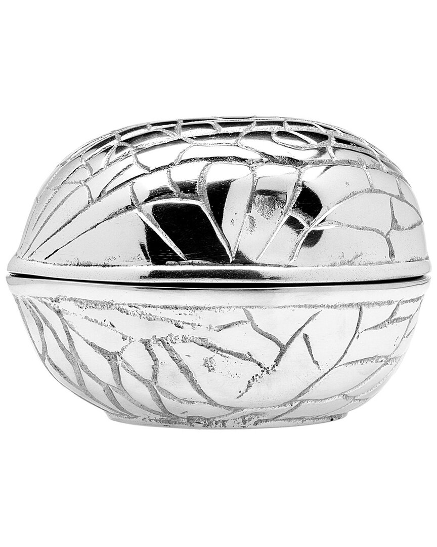 Godinger Walnut Silver Container In Silver