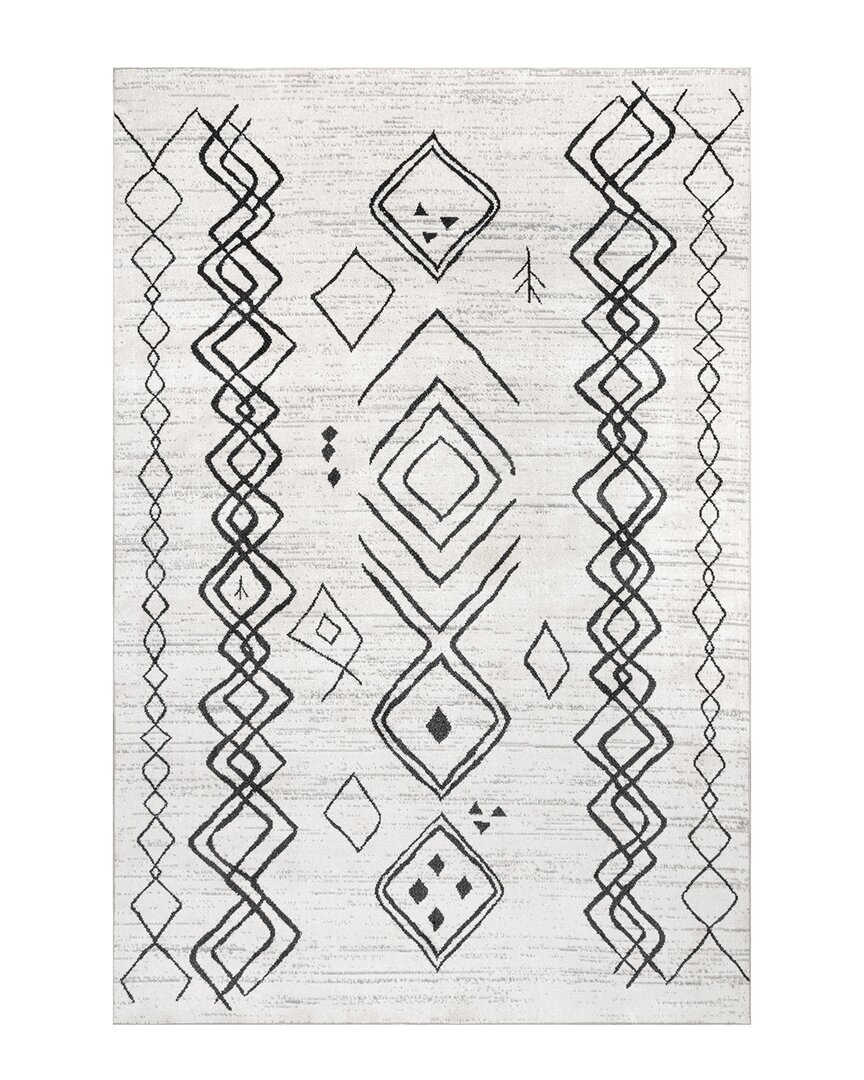 Nuloom Janelle Moroccan Washable Rug In Grey