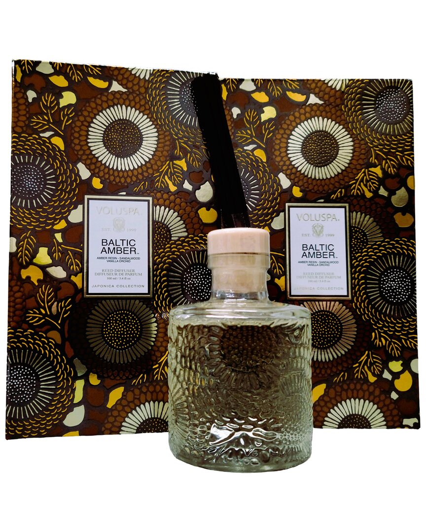 Voluspa 2 Pack 3.4oz Baltic Amber Diffuser In Orange