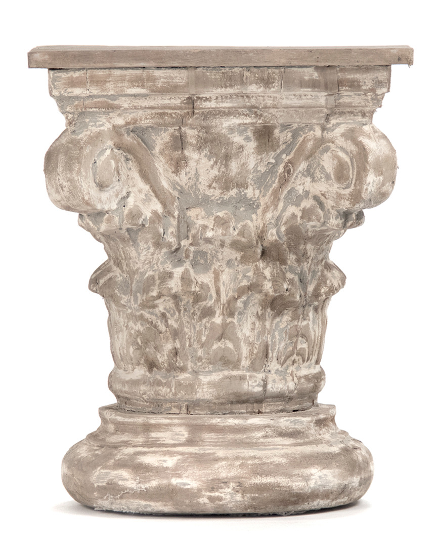 Zentique Lan Pedestal In Brown