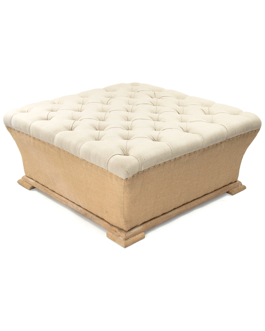 Zentique Quincy Ottoman In Nude