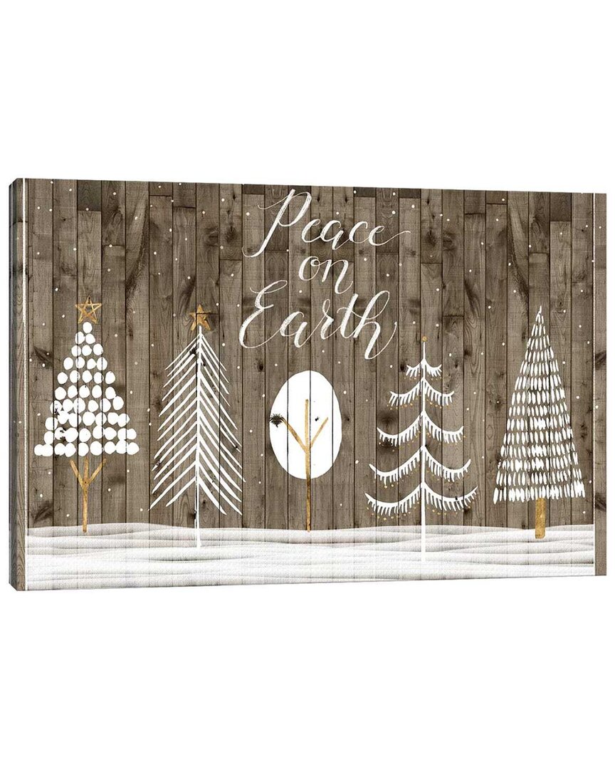 Icanvas Wooded White Christmas Collection A Wall Art