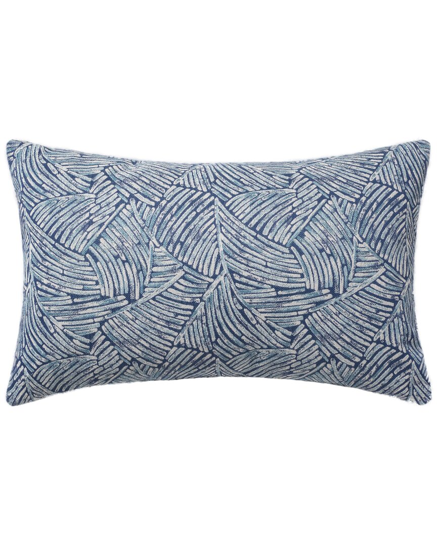 Linum Home Textiles Swish Aqua Lumbar Pillow Cover In Blue