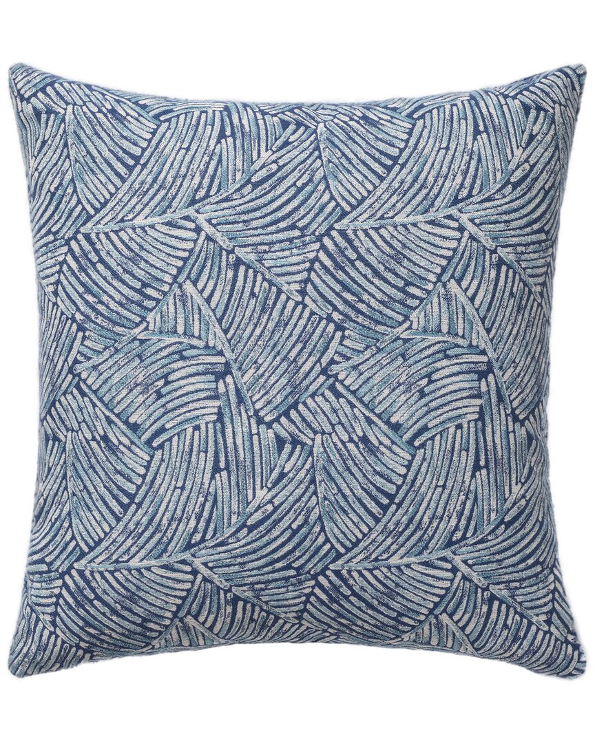 Linum Home Textiles Swish Aqua Pillow Cover In Blue