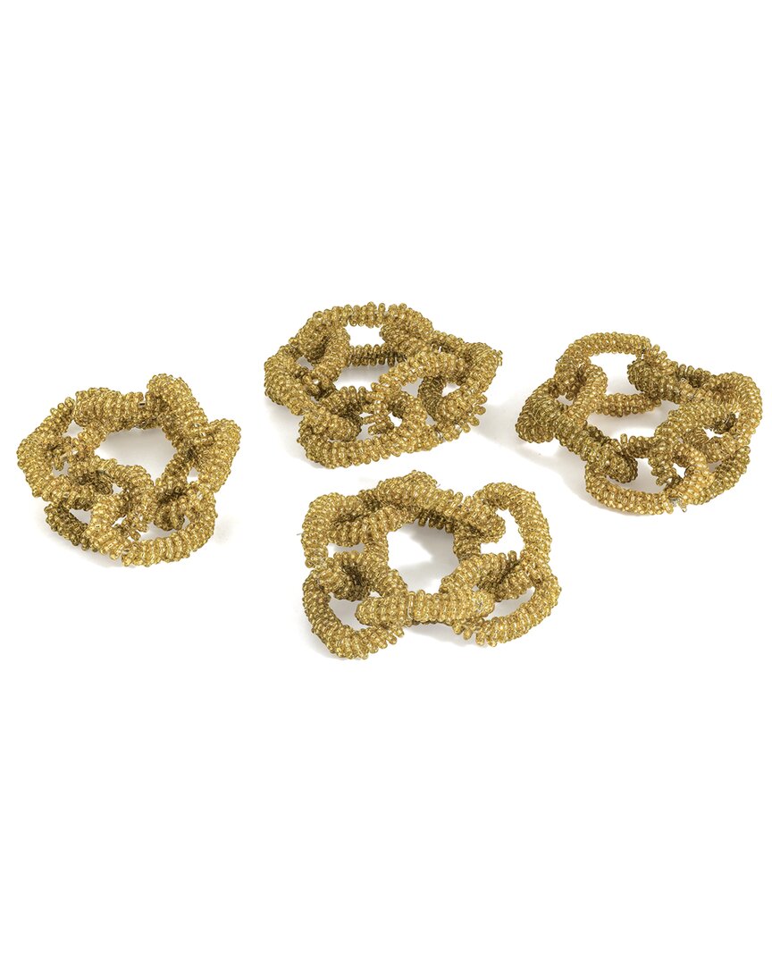 Tiramisu Golden Chain Napkin Rings