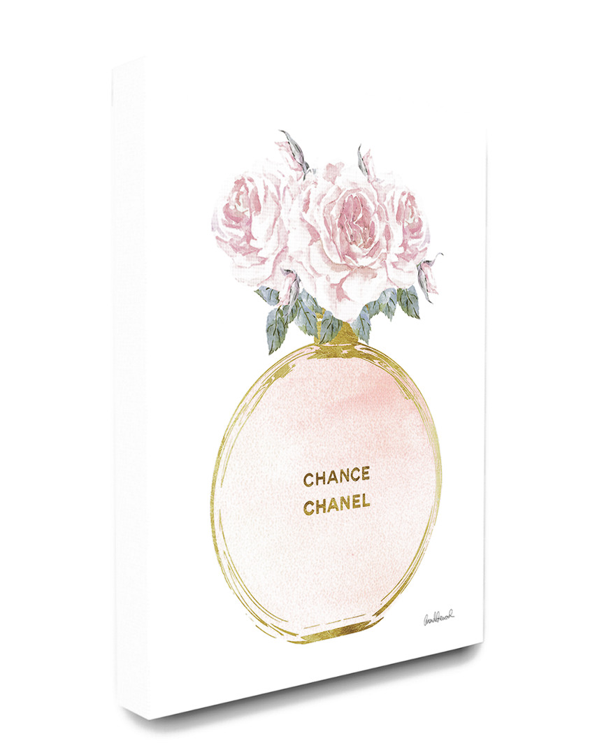 Stupell Pink & Gold Perfume Bottle With Roses