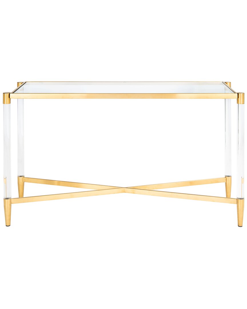 Safavieh Couture Kyla Acrylic Console Table In Gold